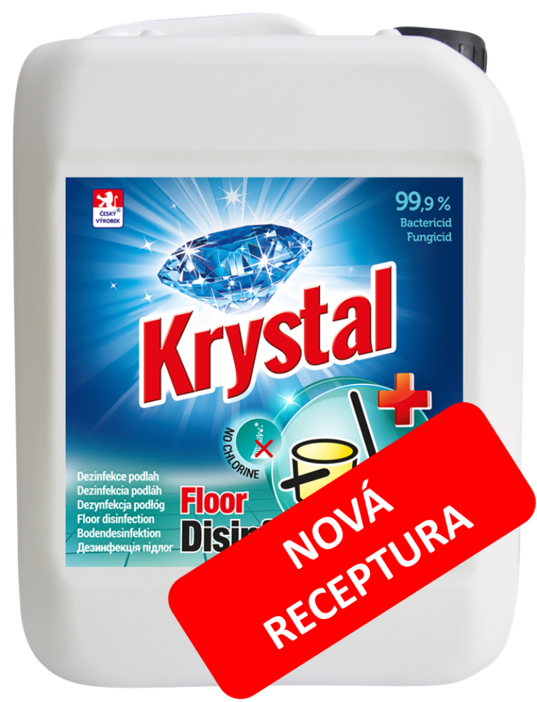 Krystal mytí/dezinfekce podlah a ploch 5l bez chlóru (nově virucidní a proti MRSA)