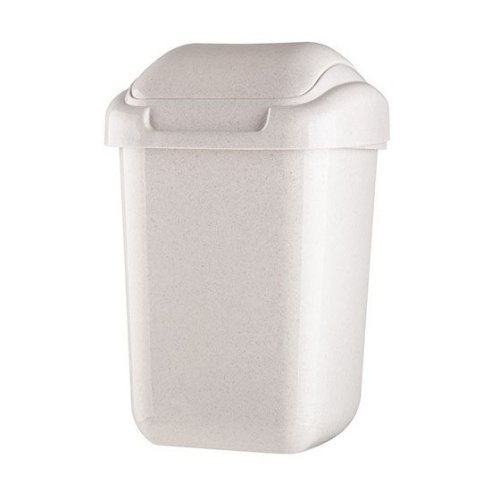 Koš STANDARD odpadkový hranatý s víkem bílý, 35,7 × 29,3 × 54,1 cm, 30 l, plast