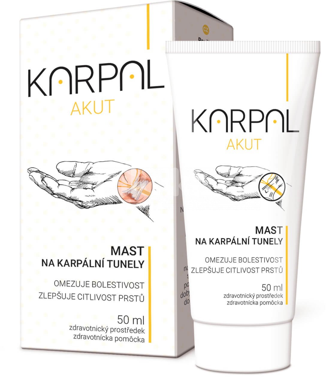 Mast / krém KARPAL AKUT 50ml při postižení syndromem karpálního tunelu