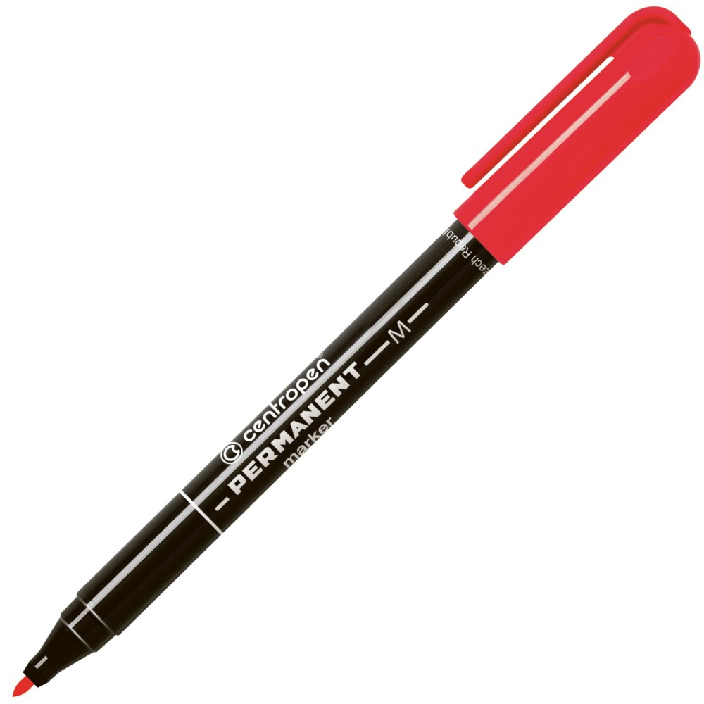 Centropen popisovač 2846 permanent červený