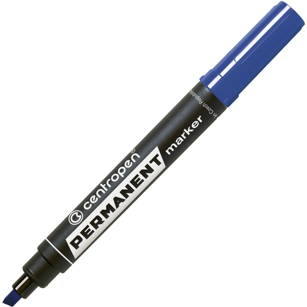 Centropen popisovač 8576 permanent modrý zkosený