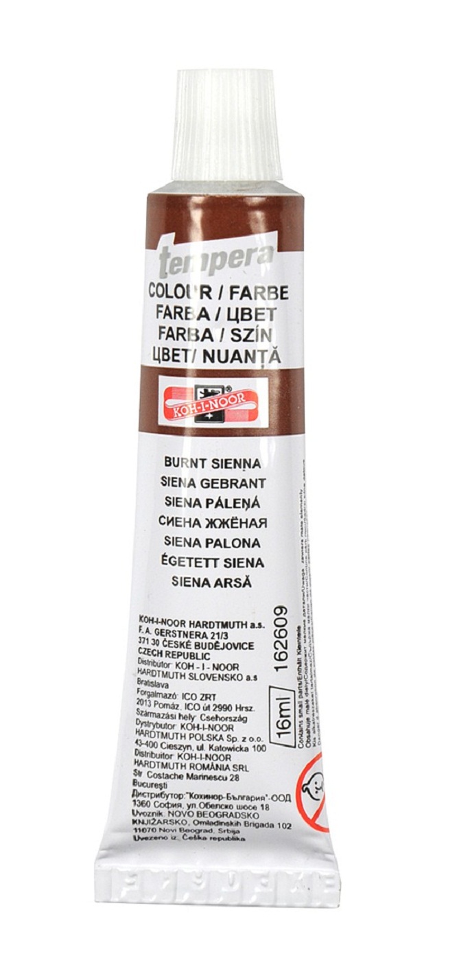 Barva temperová tuba 16 ml - siena pálená (hnědá)