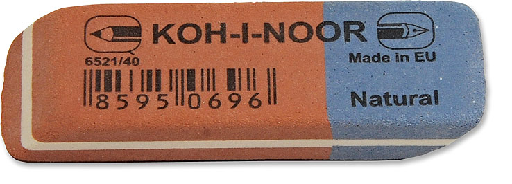 Pryž KIN 6521/40 červeno-modrá střední 57x19,5x8 mm
