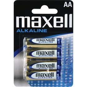 Baterie Maxell tužková alkalická AA / 4 ks