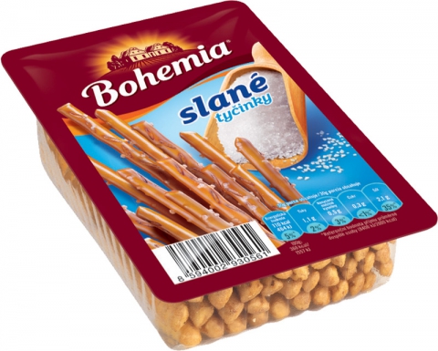 Tyčinky Bohemia solené - vanička 85 g