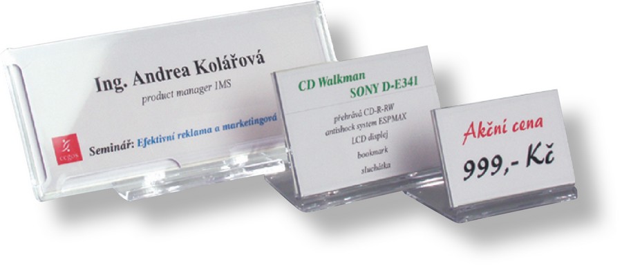 Identifikátor stolní SRD 516 - 80 x 57 mm