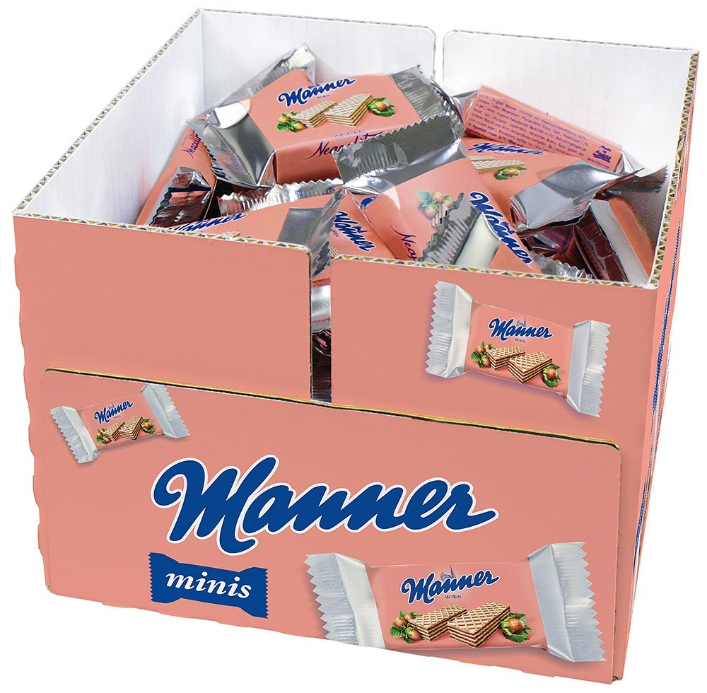 Sušenky Manner s krémovou oříškovou náplní 750 g / 50 ks