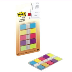 Záložky samolepicí barevné POST-IT 11,9 x 43,2 mm/ 5 x 20 ks