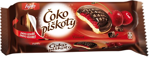 Čokopiškoty višeň