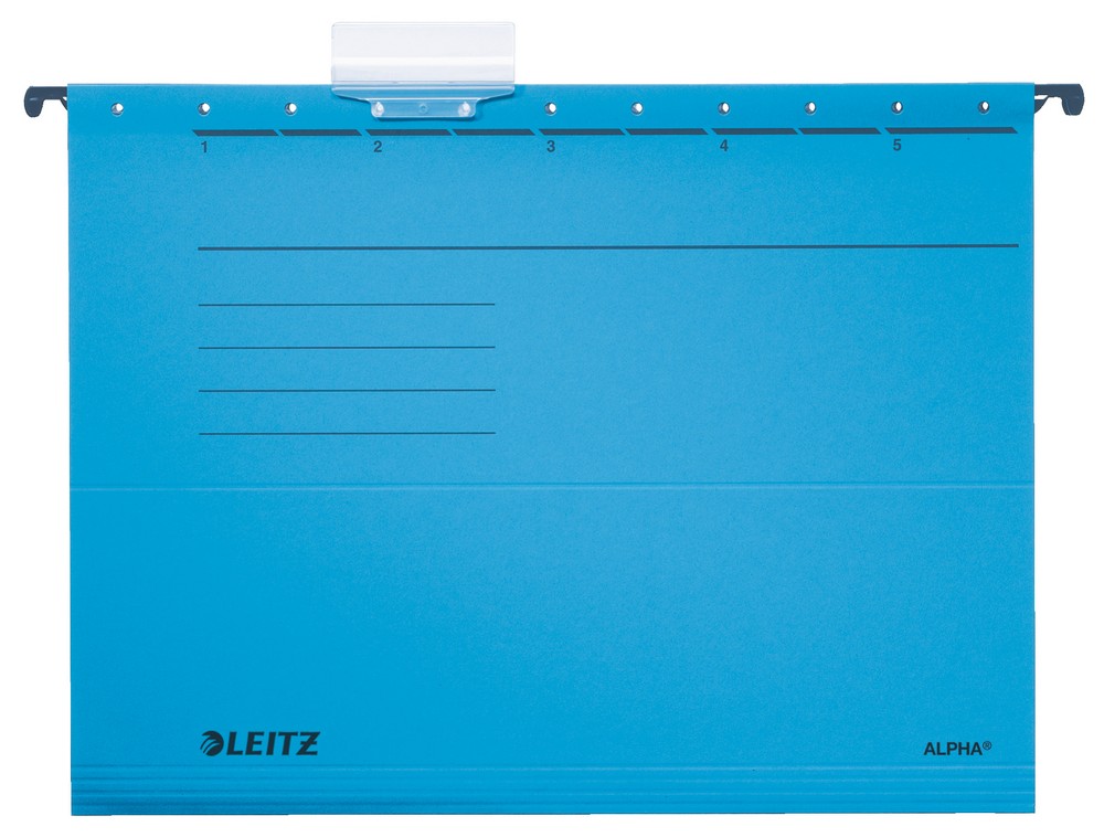 Závěsné desky Leitz ALPHA modré