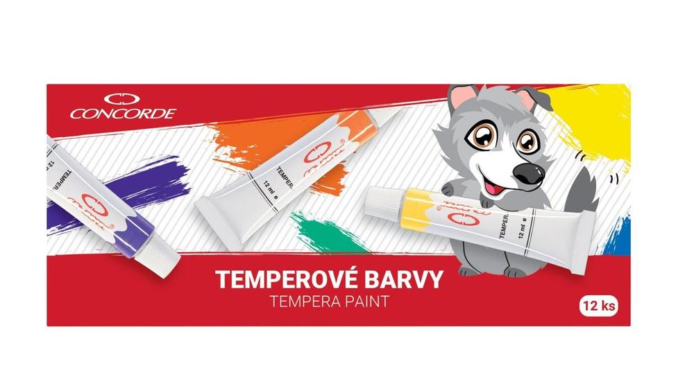 Temperové barvy Concorde 12ml/12 odstínů