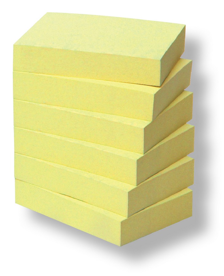 Blok samolepicí Post-it 51 x 38 mm/6 ks recyklované á 100 lístků