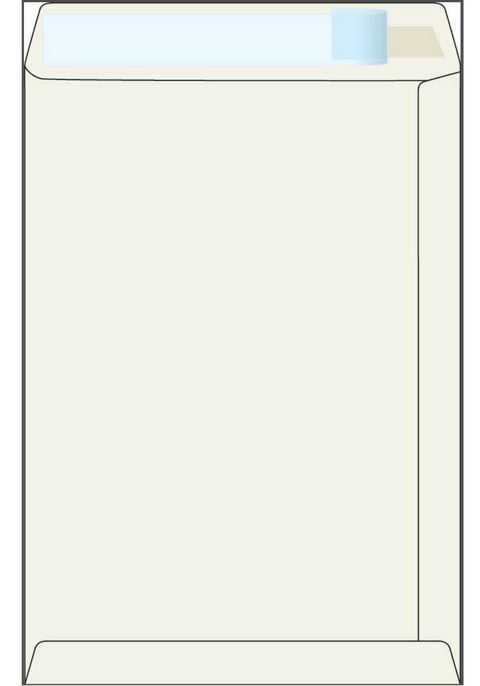 Poštovní taška B4 bílá rec. samolepicí s KP, 250 x 353, 5 ks
