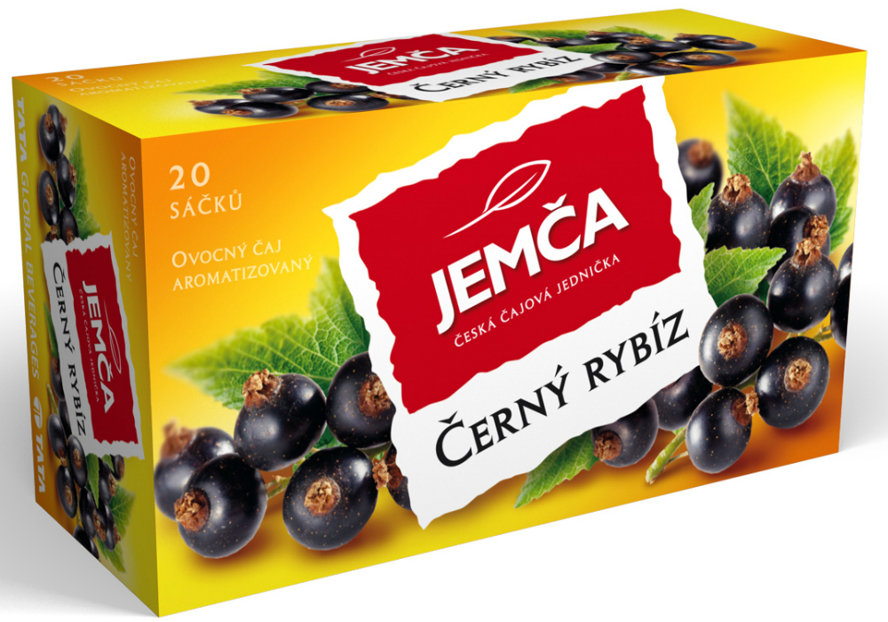 Čaj Jemča černý rybíz / 20 sáčků