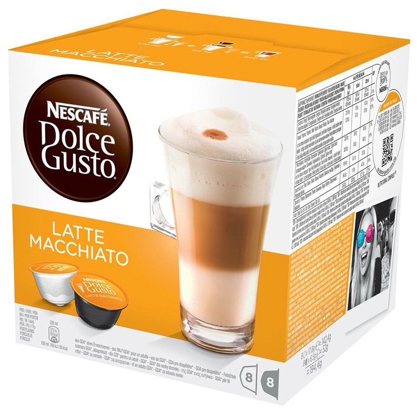 Káva Dolce Gusto Latte macchiato kapsle / 16 ks