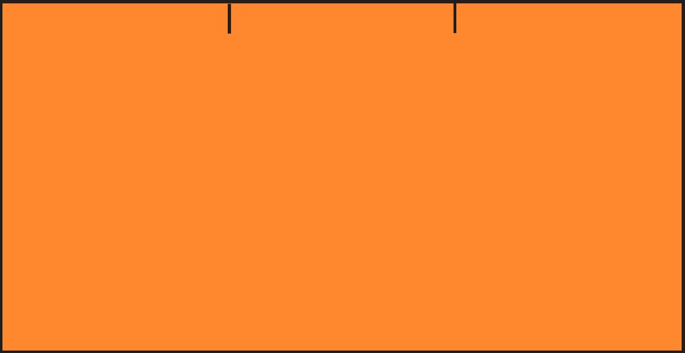 Etikety cenové 37 x 19 reflexní oranžové CONTACT