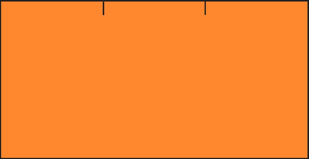 Etikety cenové 37 x 19 reflexní oranžové CONTACT