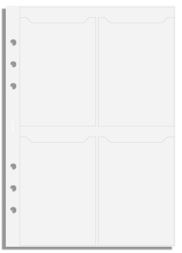 Náhradní náplň do diáře Filofax A5 na vizitky, 8 kapes