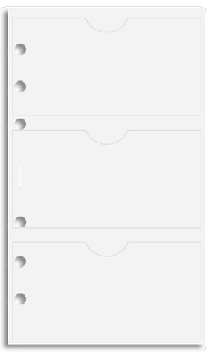 Náhradní náplň do diáře Filofax Osobní na vizitky - 6 kapes