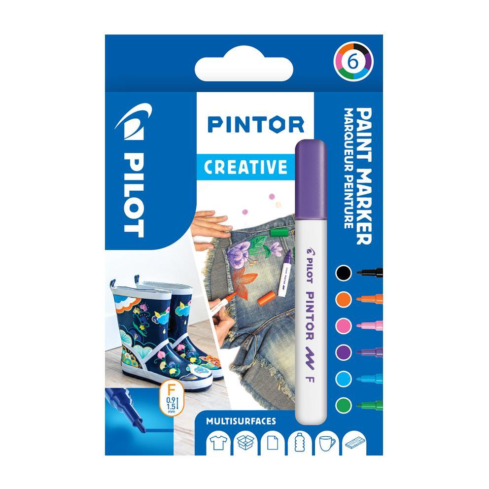 Pilot popisovač 4074 Pintor Fun sada 6 barev hrot F