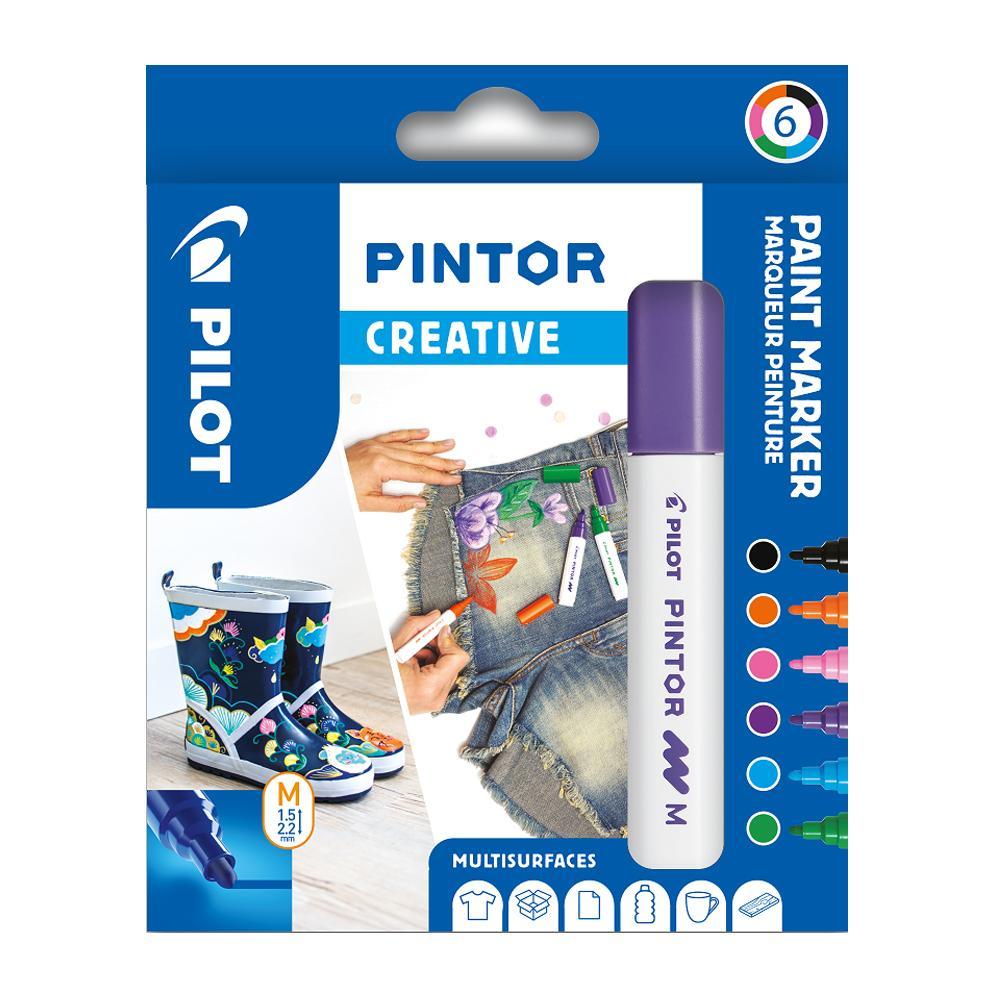 Pilot popisovač 4076 Pintor Fun sada 6 barev hrot M