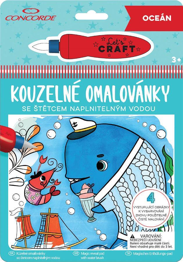 Kouzelné "vodní" omalovánky Oceán - 4 strany