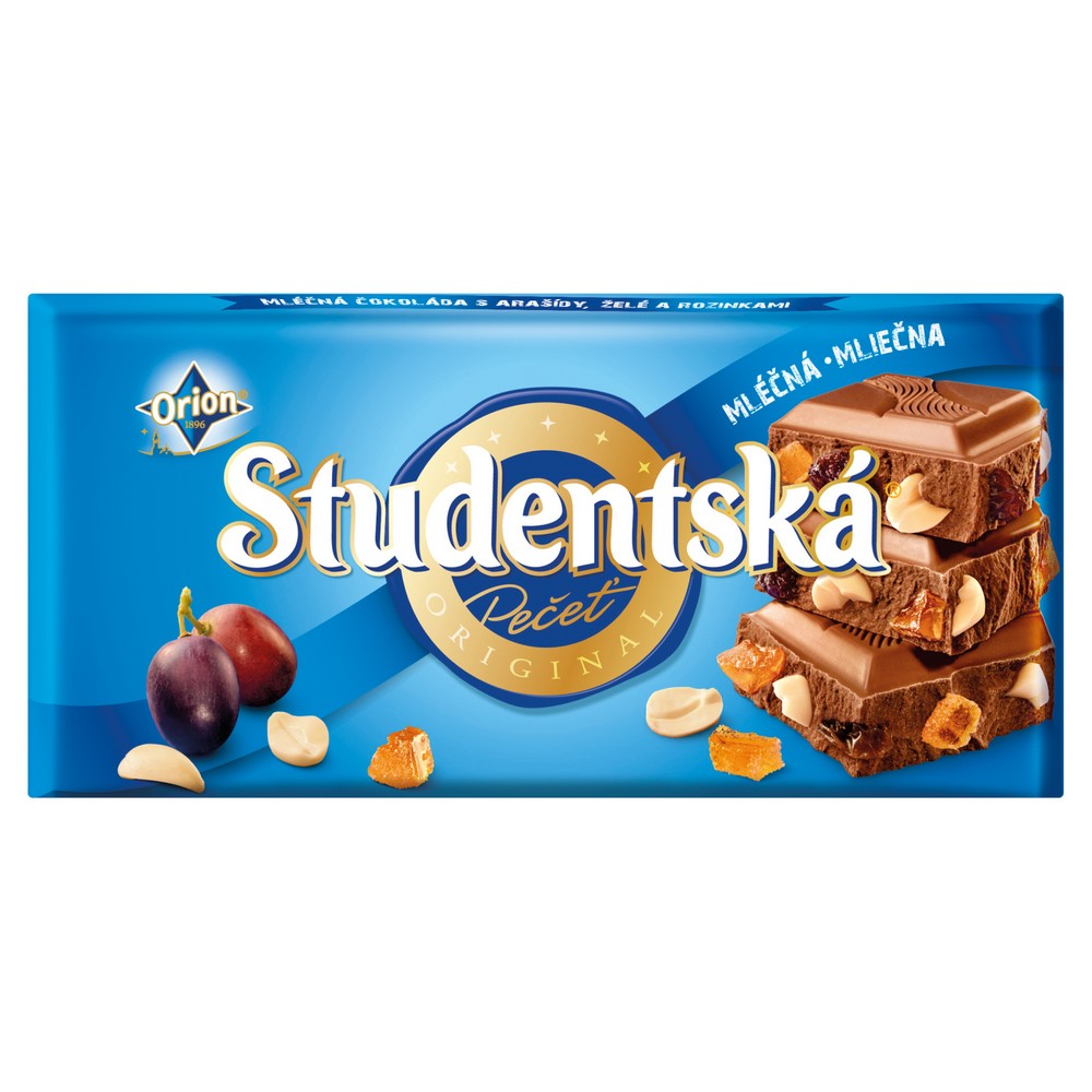 Čokoláda Studentská pečeť mléčná 180 g