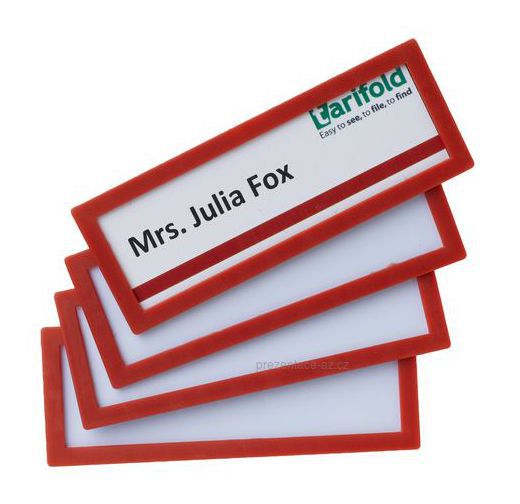 Display Frame Tarifold magnetický 120x45/4 ks červený