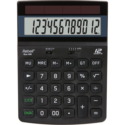 Kalkulačka REBELL stolní Eco 450 12míst