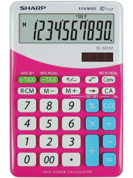 Kalkulačka SHARP EL332B PK stolní / 10 míst.