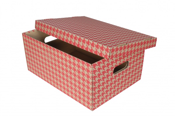Krabice Růženčina červená 440 x 320 x 200 mm /2 ks