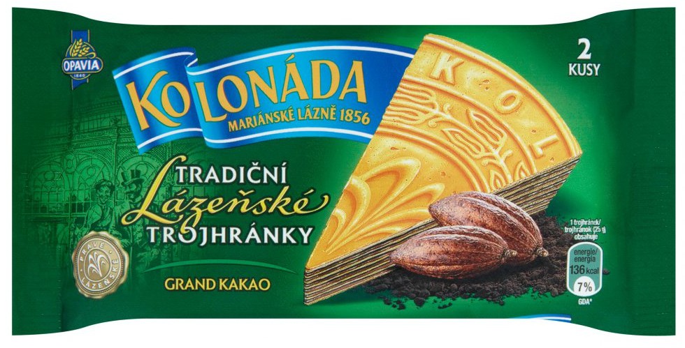 Trojhránky lázeňské kakaové 50 g