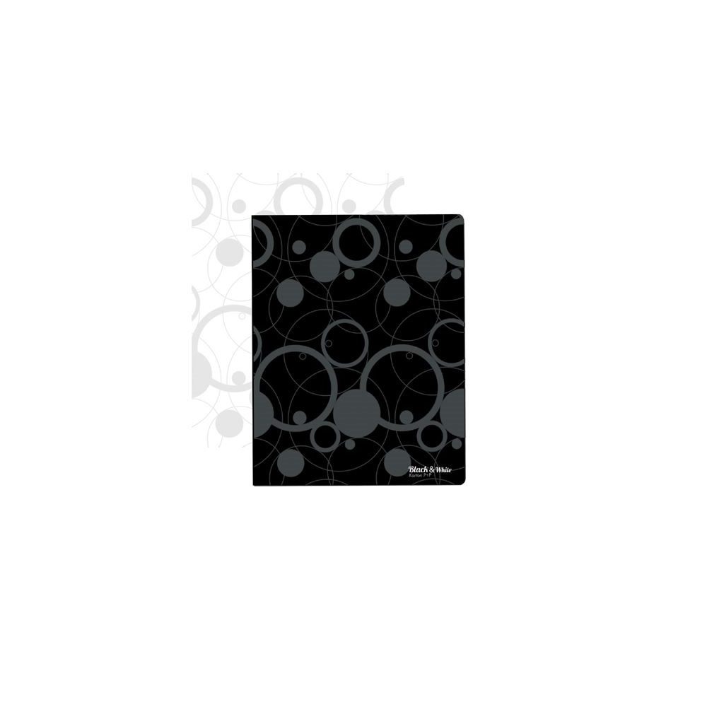 Pořadač 4-kroužkový BLACK & WHITE A4 černý