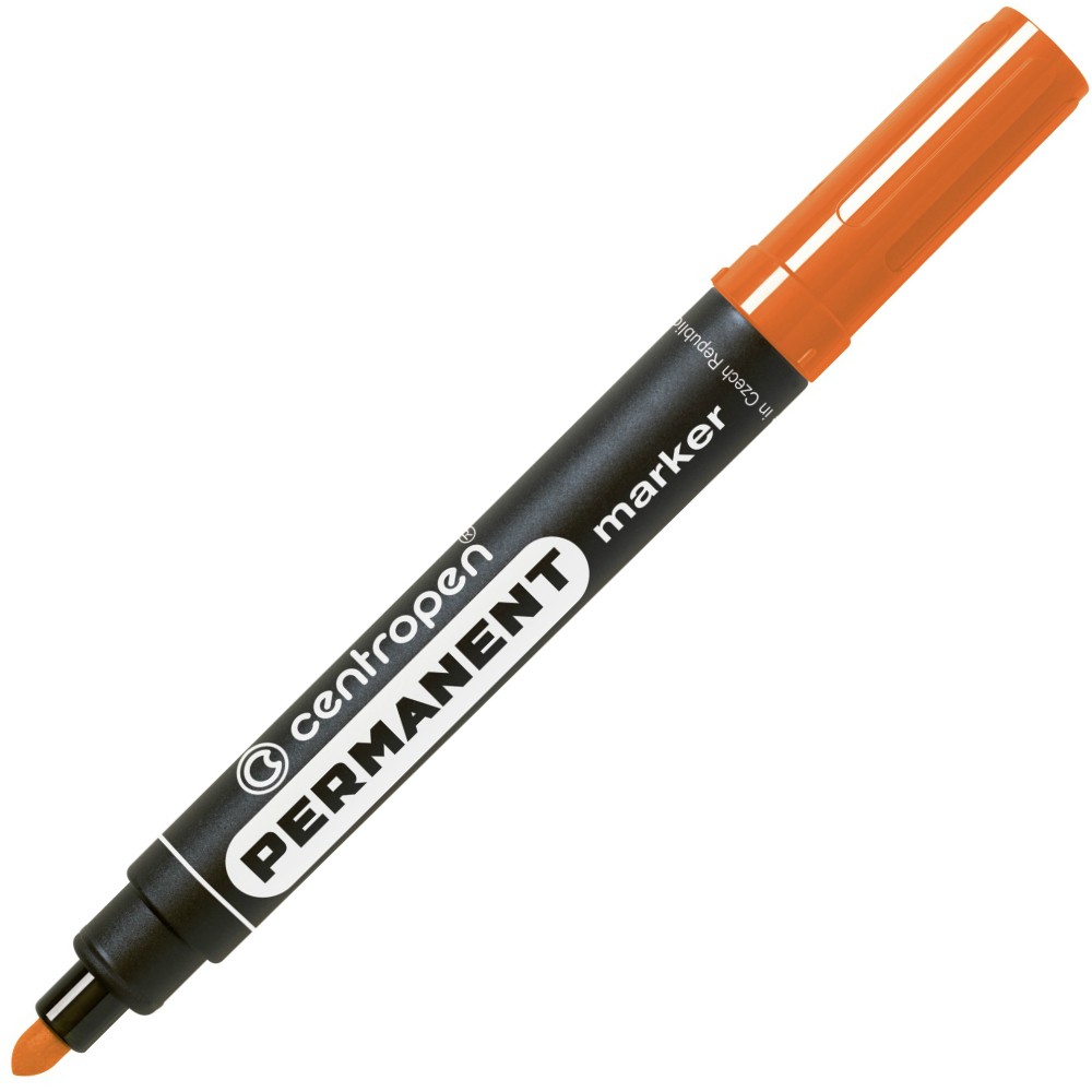 Centropen popisovač 8566 permanent oranžový