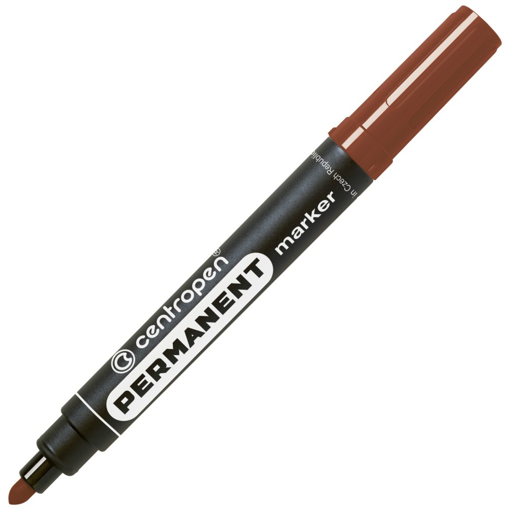 Centropen popisovač 8566 permanent hnědý