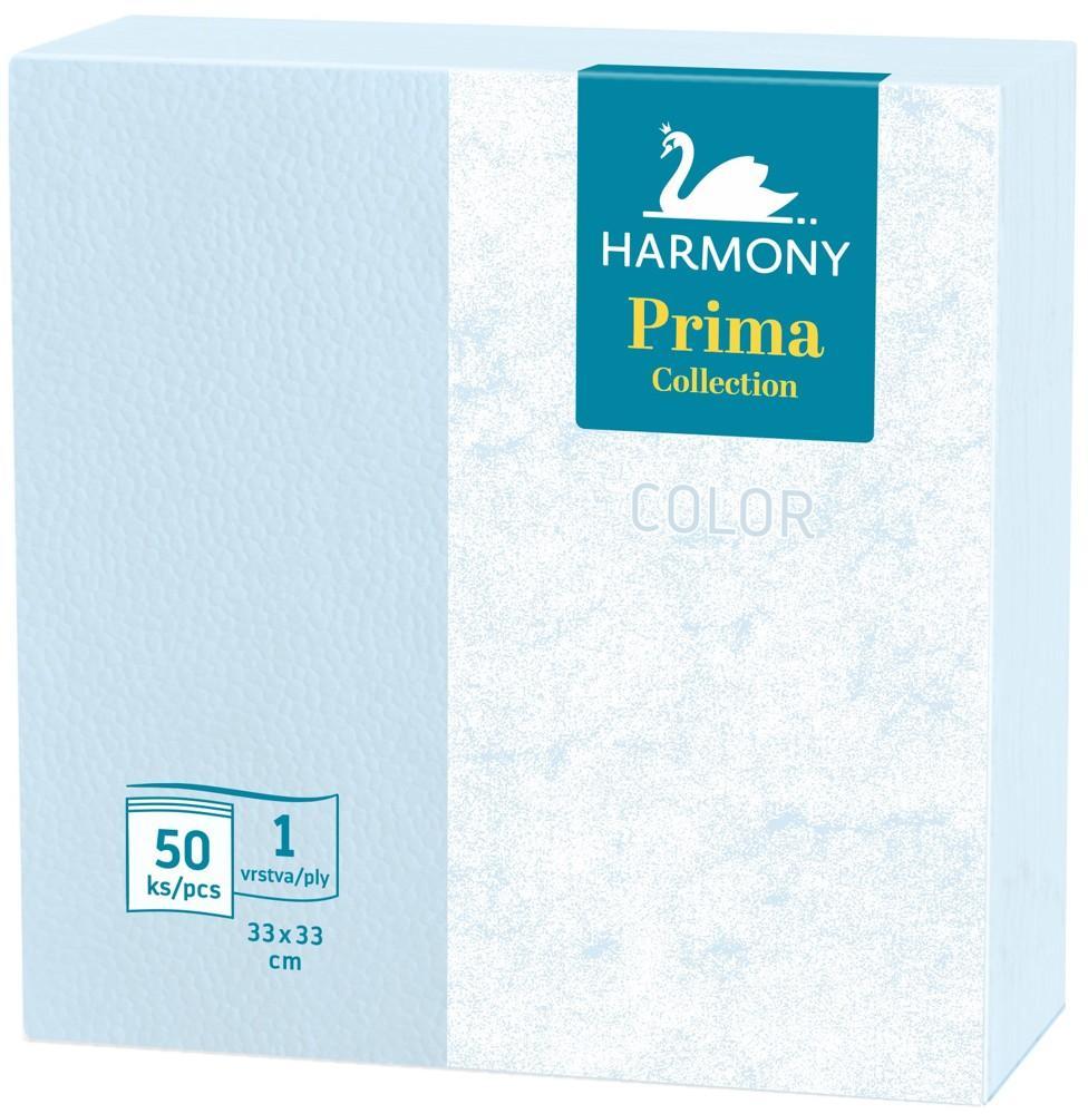 Ubrousky Harmony Color 33 x 33 modré 1-vrstvé / 50 ks