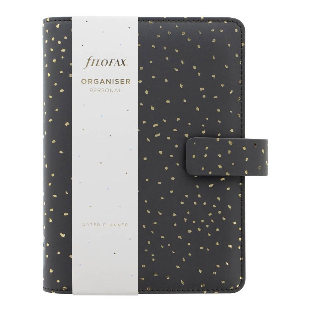 Diář Filofax Confetti osobní, Charcoal