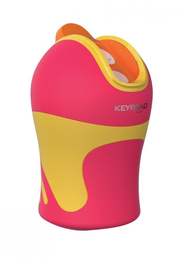 Ořezávátko Keyroad  plast 2 otvory Color červené