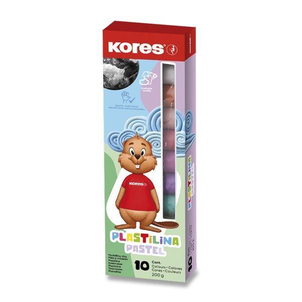 Modelovací hmota Kores pastel 200 g (10 barev) v krabičce