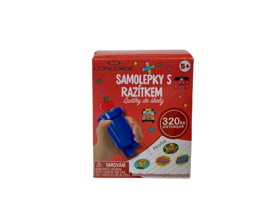 Samolepky s razítkem Concorde Zpátky do školy