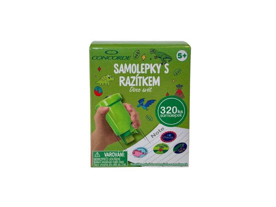 Samolepky s razítkem Concorde Dino svět