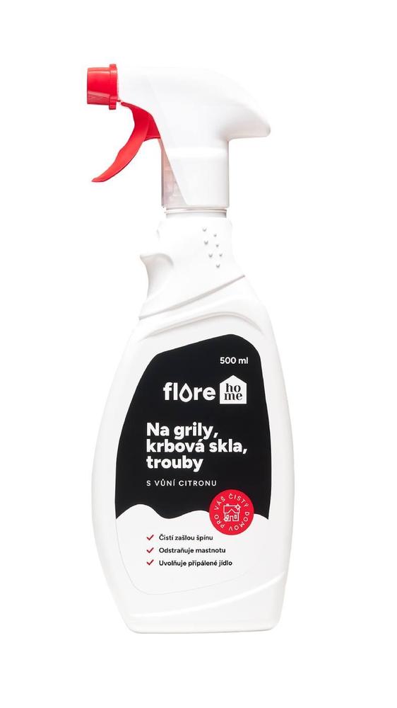FloreHome na grily, krbová skla, trouby 500 ml,rozprašovač