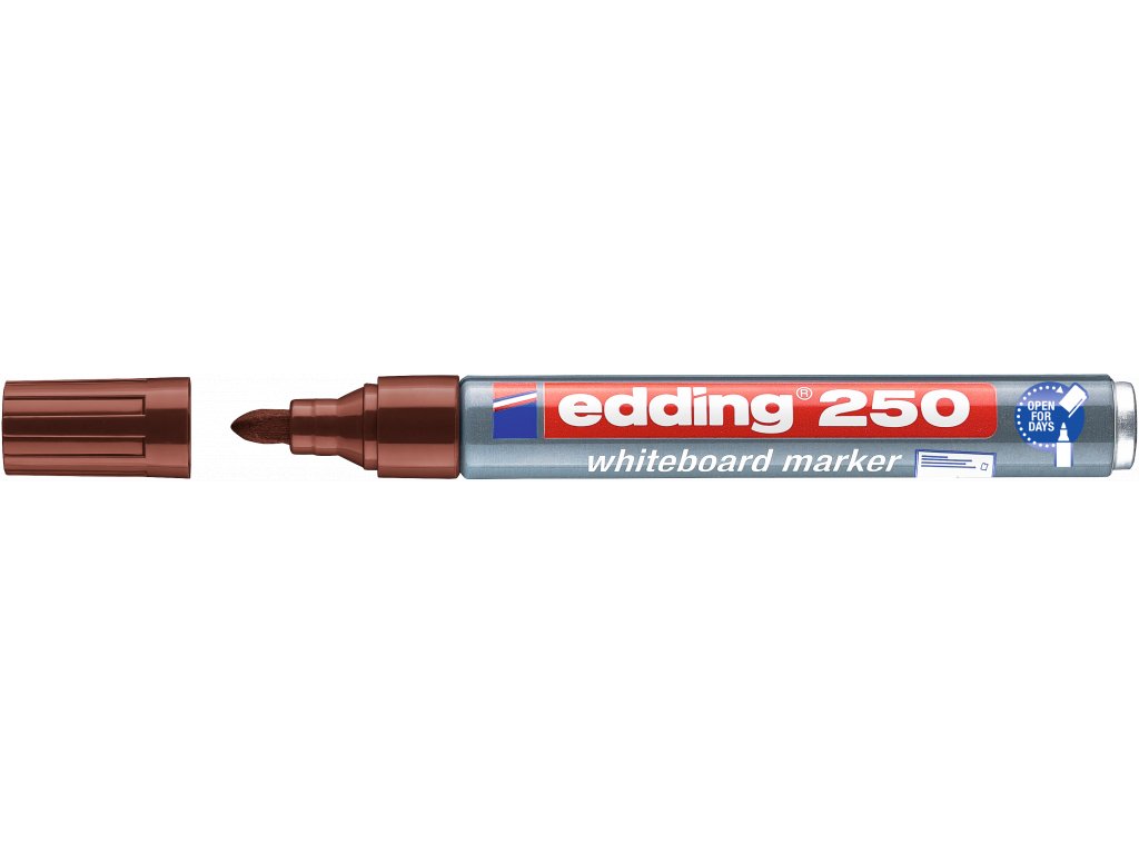 Edding 250 popisovač na bílé tabule hnědý 1,5 - 3 mm