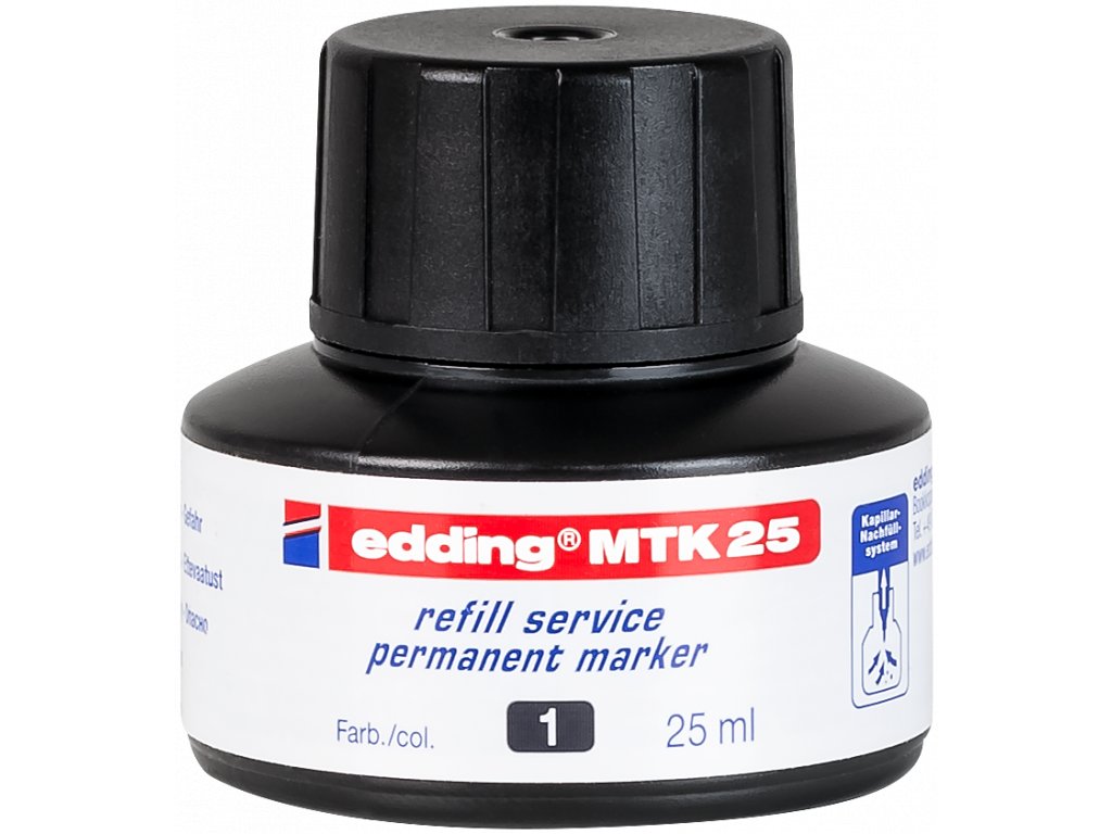 Edding MTK 25(25ml) inkoust černý ED 400, 800, 2000, 3000