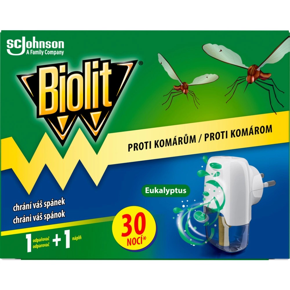 Biolit elektrický odpařovač Eukalyptus 30 nocí + náplň 21 ml