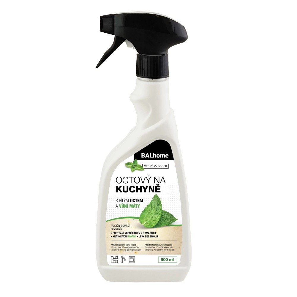 BALhome octový čistič na KUCHYNĚ 500ml s vůní máty