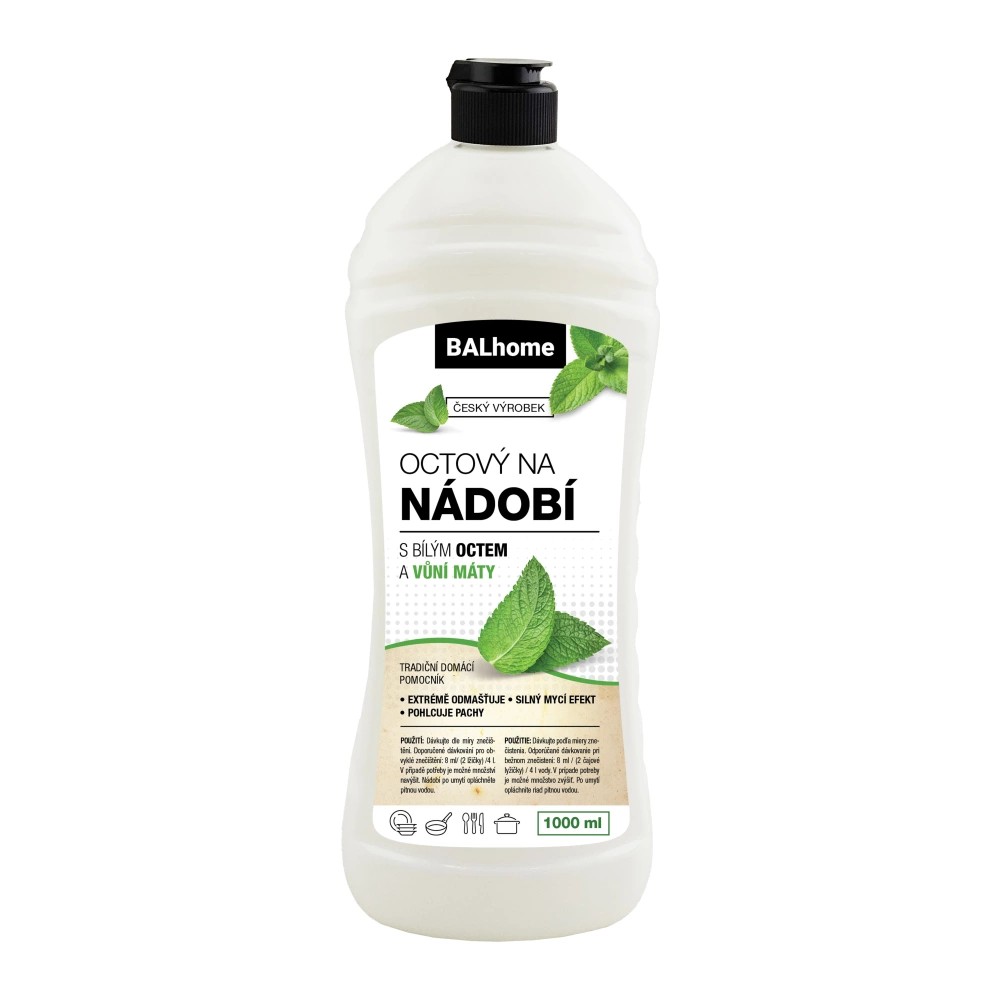 BALhome octový prostředek na NÁDOBÍ 1l s vůní máty
