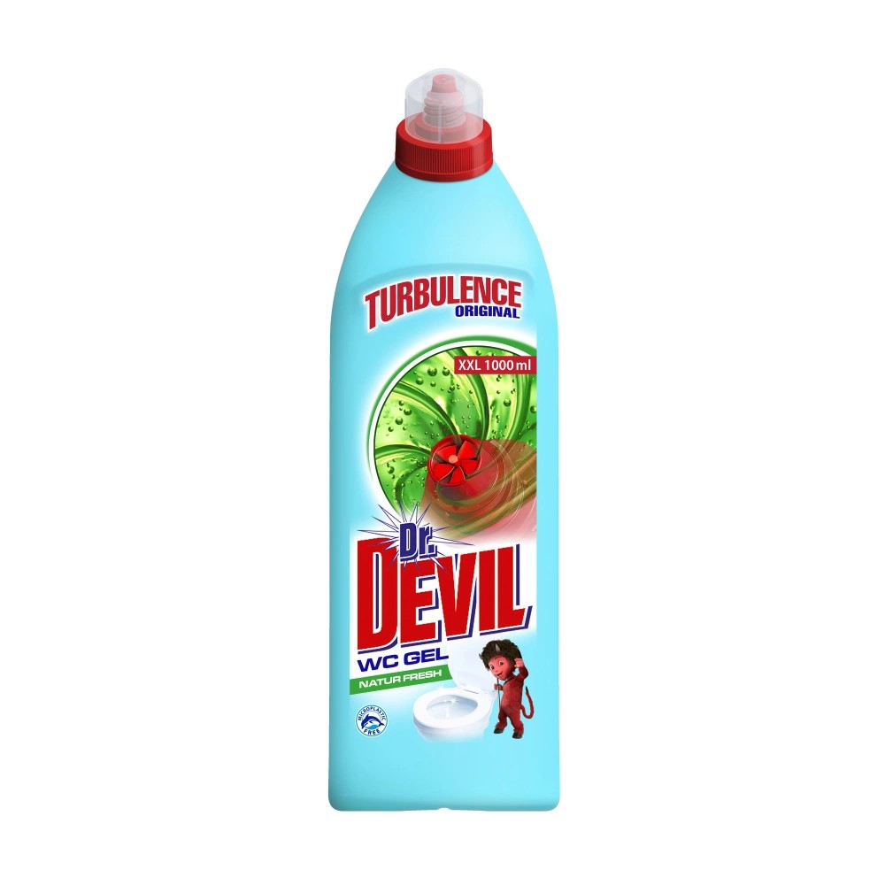 Dr. Devil WC čistič gel Turbulence Natur Fresh 1l