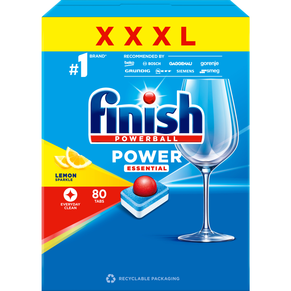 FINISH tablety do myčky All in 1 70 - 80 ks Power Essentials Lemon