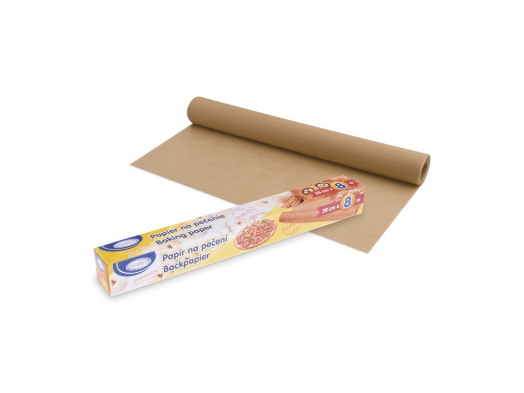 Pečící papír v papírovém boxu 38 cm x 8 m